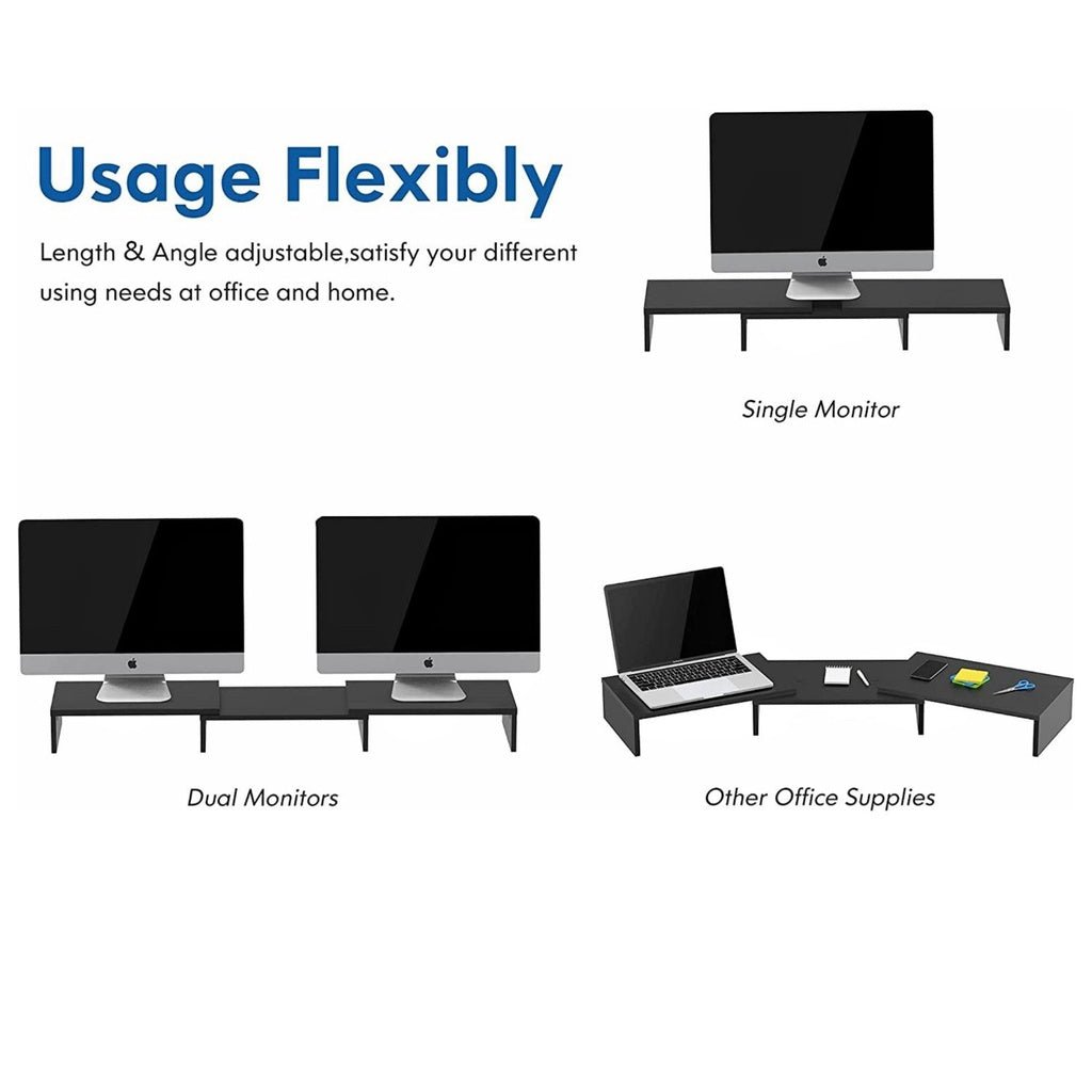 VOCTUS 3 Shelf Monitor Stand Angle Adjustable - AFFORDABLE QUALITY SHOP