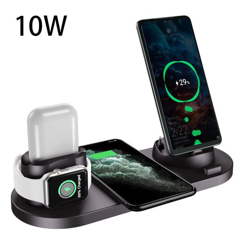 Wireless Charger For IPhone Fast Charger For Phone Fast Charging Pad For Phone Watch 6 In 1 Charging Dock Station - AFFORDABLE QUALITY SHOP