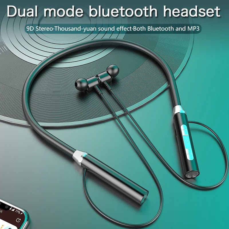 Wireless Headphone Fone Bluetooth 5.0 Neckband Earphones Silicone Hifi Stereo Sports Headset Halter Waterproof Magnetic Earbuds - AFFORDABLE QUALITY SHOP