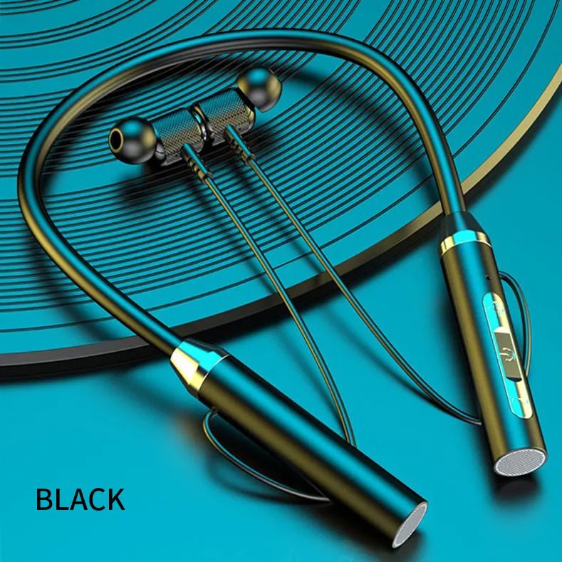 Wireless Headphone Fone Bluetooth 5.0 Neckband Earphones Silicone Hifi Stereo Sports Headset Halter Waterproof Magnetic Earbuds - AFFORDABLE QUALITY SHOP