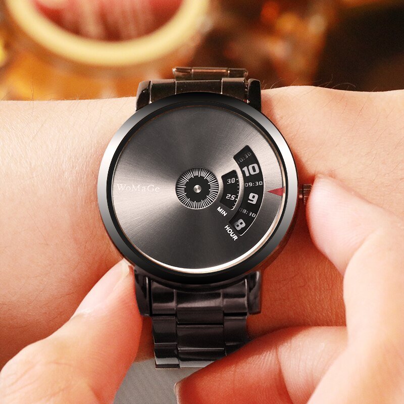 WoMaGe Fashion Watch Men Watches Stainless Steel Creative Men's Watches Male Wristwatch Luxury Mens Clock reloj mujer bayan saat - AFFORDABLE QUALITY SHOP