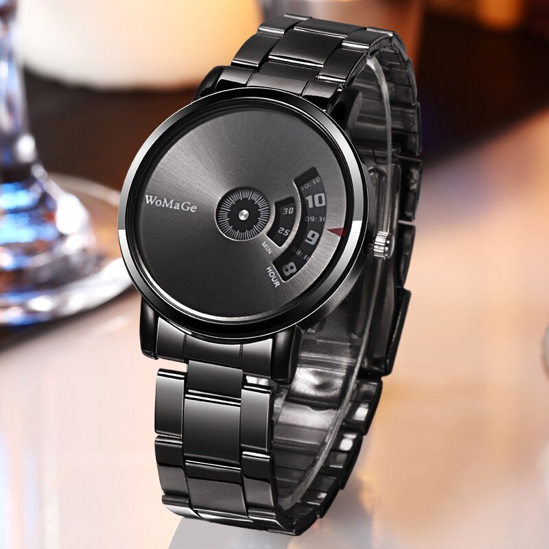 WoMaGe Fashion Watch Men Watches Stainless Steel Creative Men's Watches Male Wristwatch Luxury Mens Clock reloj mujer bayan saat - AFFORDABLE QUALITY SHOP