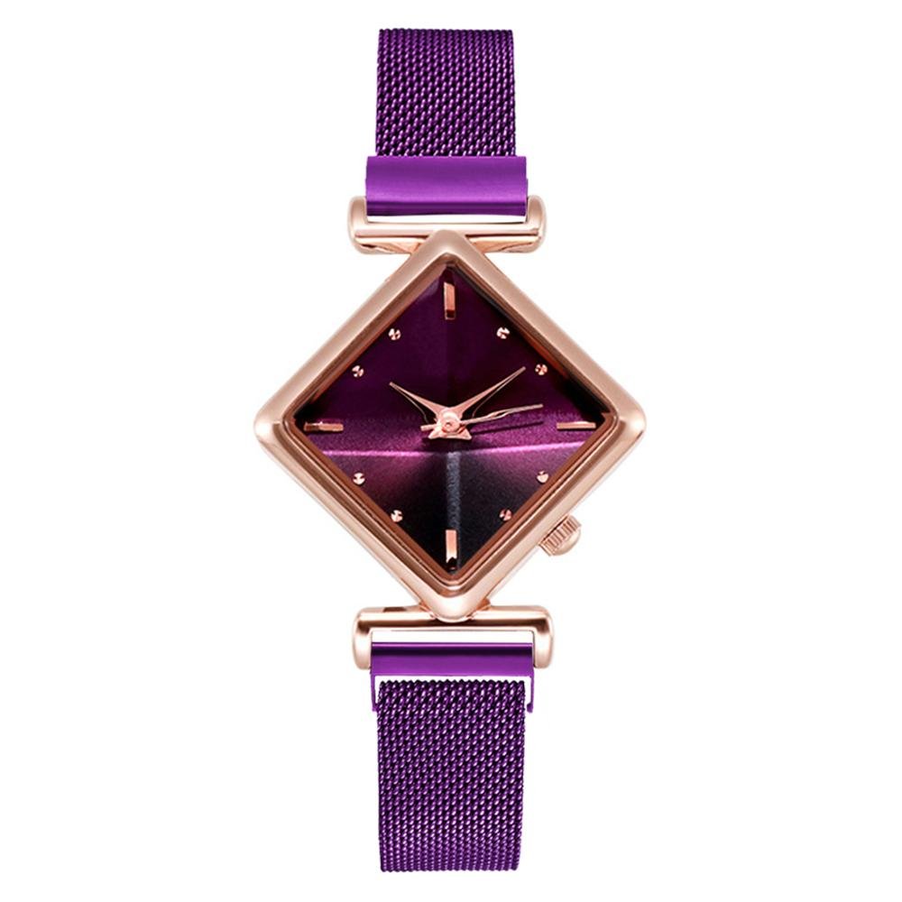 Women Square Watch Luxury Ladies Quartz Magnet Buckle Gradient Color Watches Relogio Feminino For Gift Clock - AFFORDABLE QUALITY SHOP