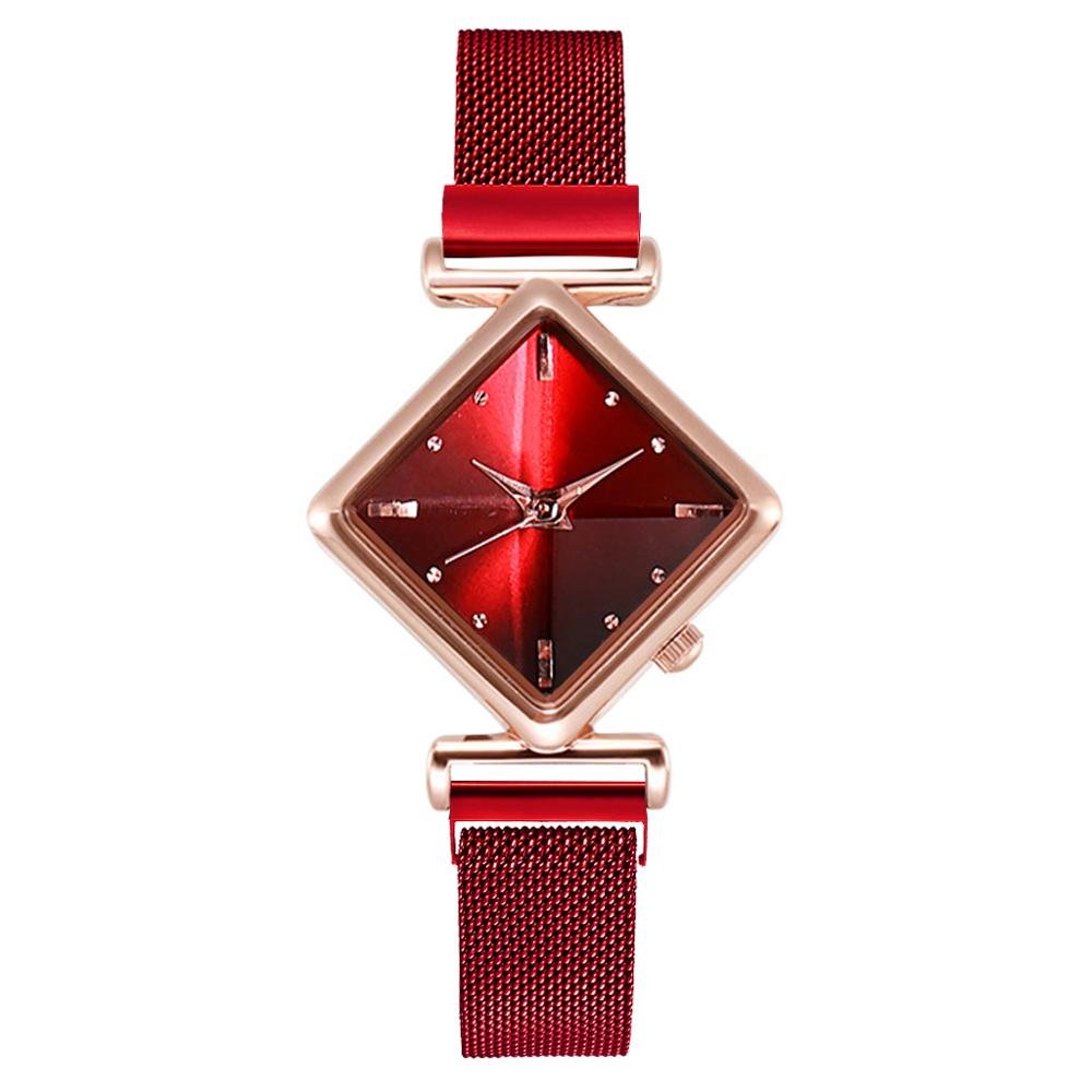 Women Square Watch Luxury Ladies Quartz Magnet Buckle Gradient Color Watches Relogio Feminino For Gift Clock - AFFORDABLE QUALITY SHOP