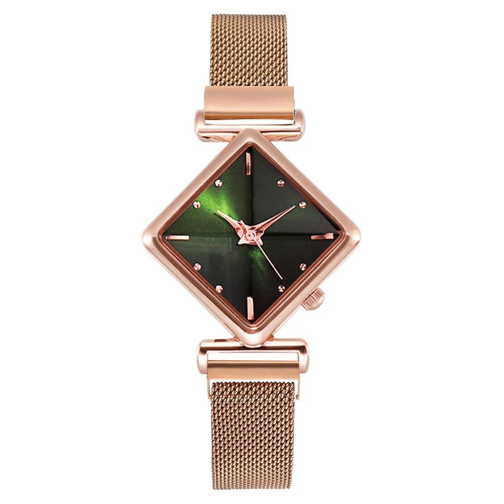 Women Square Watch Luxury Ladies Quartz Magnet Buckle Gradient Color Watches Relogio Feminino For Gift Clock - AFFORDABLE QUALITY SHOP