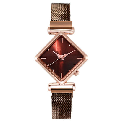 Women Square Watch Luxury Ladies Quartz Magnet Buckle Gradient Color Watches Relogio Feminino For Gift Clock - AFFORDABLE QUALITY SHOP