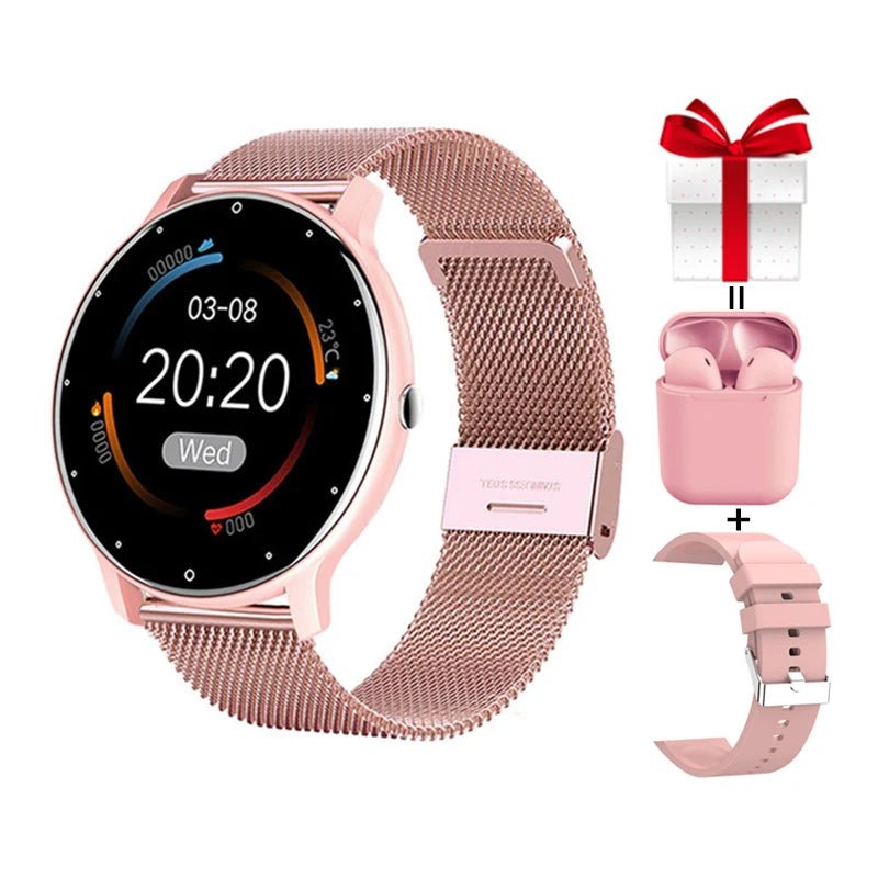 Women's smart watches Real-Time Weather Forecast Activity Tracker Whatsapp Notification Reminder IP67 Waterproof Smartwatches - AFFORDABLE QUALITY SHOP