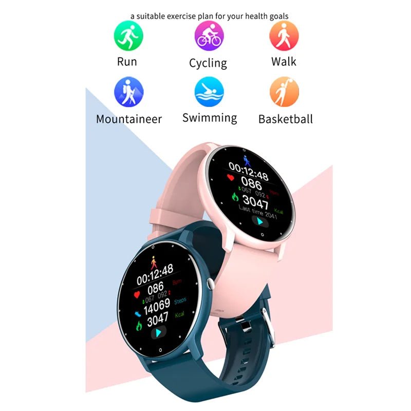 Women's smart watches Real-Time Weather Forecast Activity Tracker Whatsapp Notification Reminder IP67 Waterproof Smartwatches - AFFORDABLE QUALITY SHOP