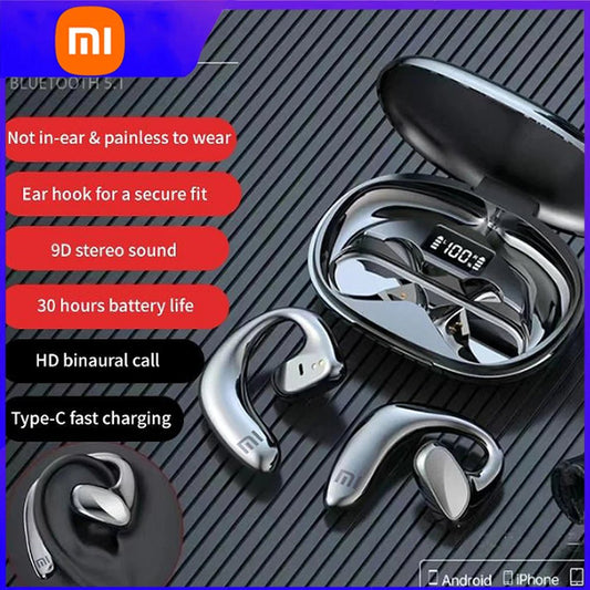 Xiaomi-auriculares inalámbricos S900 con Bluetooth, cascos deportivos de conducción abierta con gancho para la oreja, HiFi estér - AFFORDABLE QUALITY SHOP