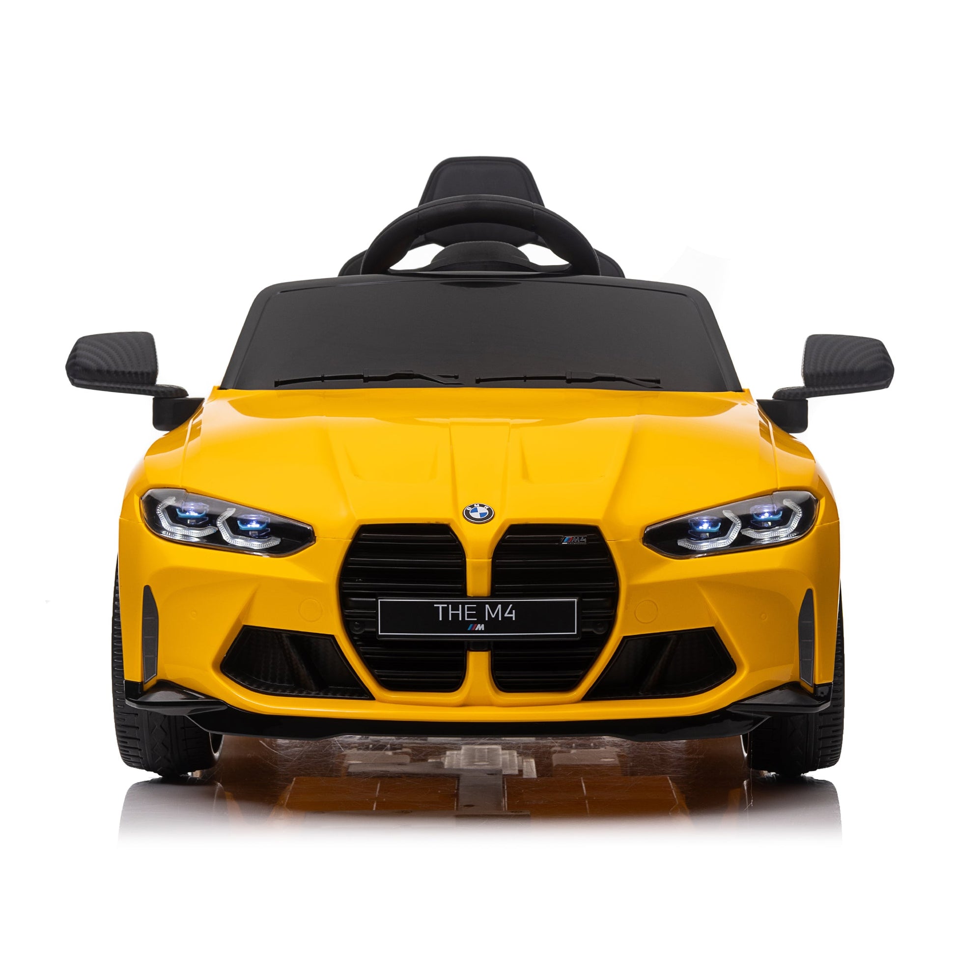 Yellow BMW M4 12v Kids ride on toy car 2.4G W/Parents Remote Control Three speed adjustable - AFFORDABLE QUALITY SHOP