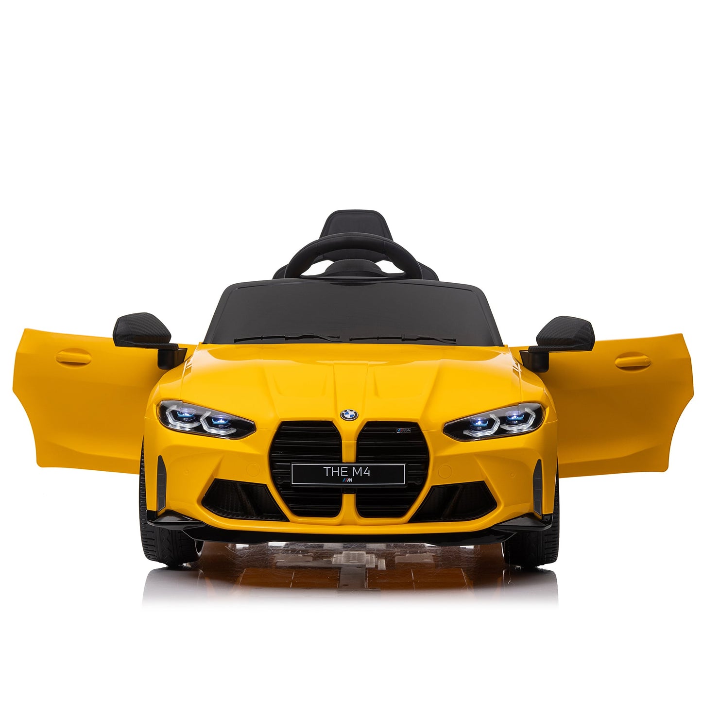 Yellow BMW M4 12v Kids ride on toy car 2.4G W/Parents Remote Control Three speed adjustable - AFFORDABLE QUALITY SHOP