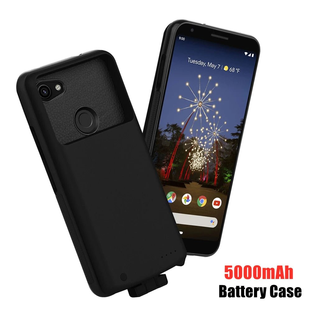 ZKFYS Shockproof Battery Charger Cases For Google Pixel 3a XL Powerbank Case 5000mAh External Battery Powerbank Charging Cover - AFFORDABLE QUALITY SHOP