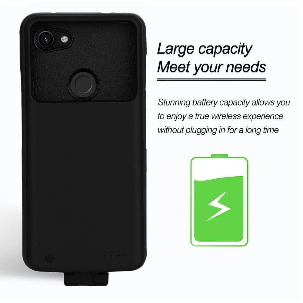 ZKFYS Shockproof Battery Charger Cases For Google Pixel 3a XL Powerbank Case 5000mAh External Battery Powerbank Charging Cover - AFFORDABLE QUALITY SHOP