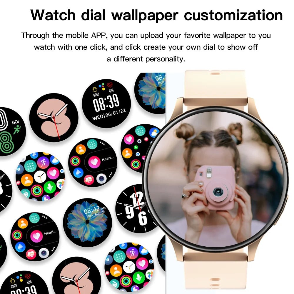 ZODVBOZ New Women Bluetooth Call Smart Watch HeartRate Blood Pressure Monitoring Smartwatches IP67 Waterproof Men Smartwatch+Box - AFFORDABLE QUALITY SHOP