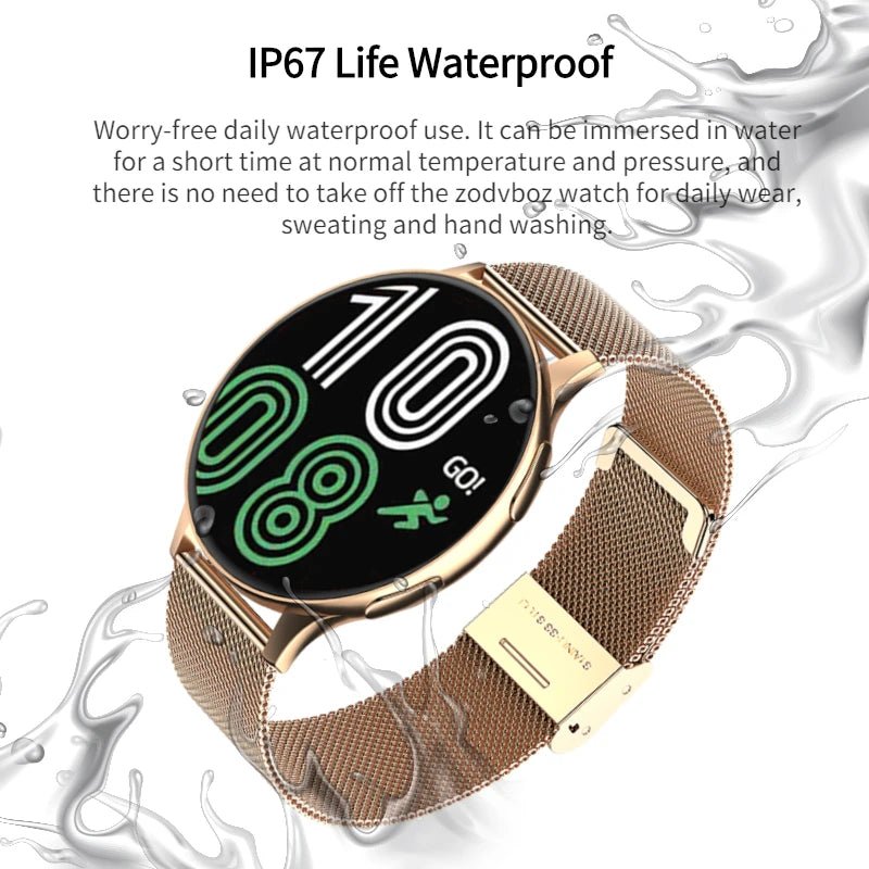 ZODVBOZ New Women Bluetooth Call Smart Watch HeartRate Blood Pressure Monitoring Smartwatches IP67 Waterproof Men Smartwatch+Box - AFFORDABLE QUALITY SHOP