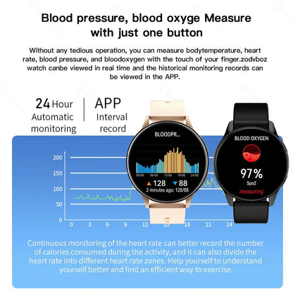 ZODVBOZ New Women Bluetooth Call Smart Watch HeartRate Blood Pressure Monitoring Smartwatches IP67 Waterproof Men Smartwatch+Box - AFFORDABLE QUALITY SHOP